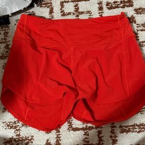 lululemon athletica Red Women's Athletic Shorts